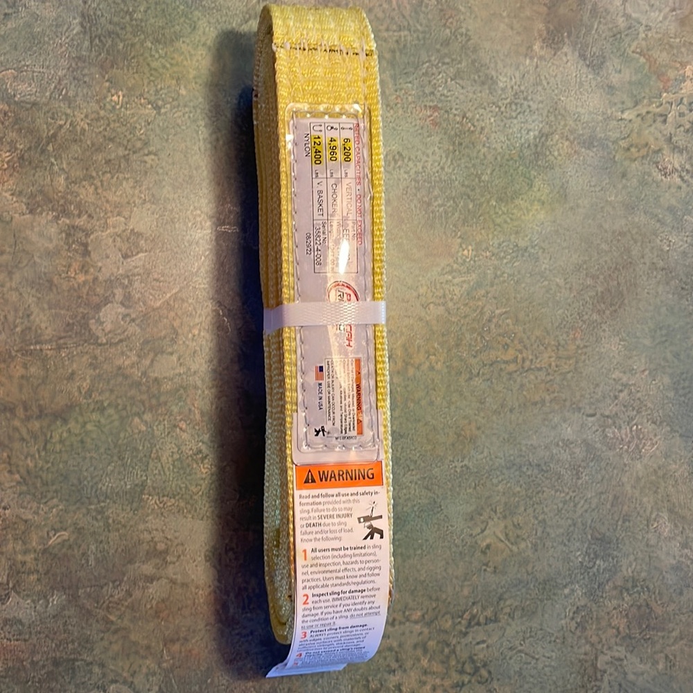 New Pittsburgh rigging 2”x10’ nylon strap